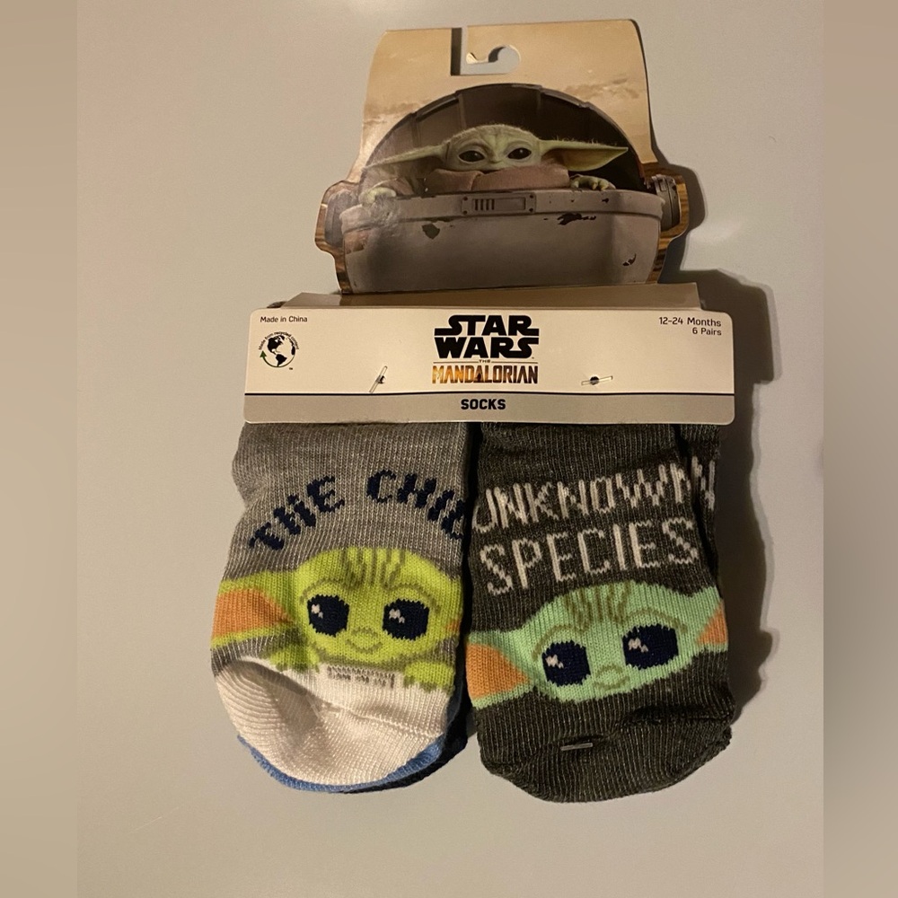 Star Wars Socks / Size 12-24 Months / 6 Pairs / NWT